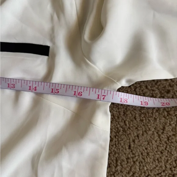 Allegra K Collared Button Down Blouse Top Long Sleeve Office Career NWT Size XS - Picture 4 of 9